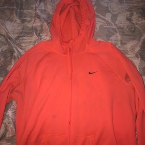 Nike zip up in Coral